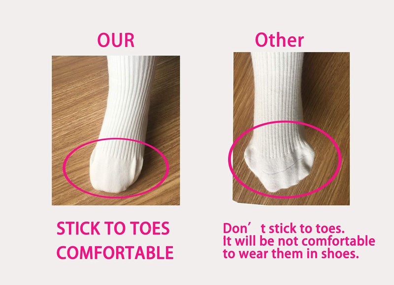 CECORC Baby Tights â€“ Thick Toddlers Girl Leggingsâ€“ Cable Knit Cotton Stockings, 6-12 months, maroon baby tights,(0-1 years, 4pack (black+white+redbrown+beige)) - Image 3